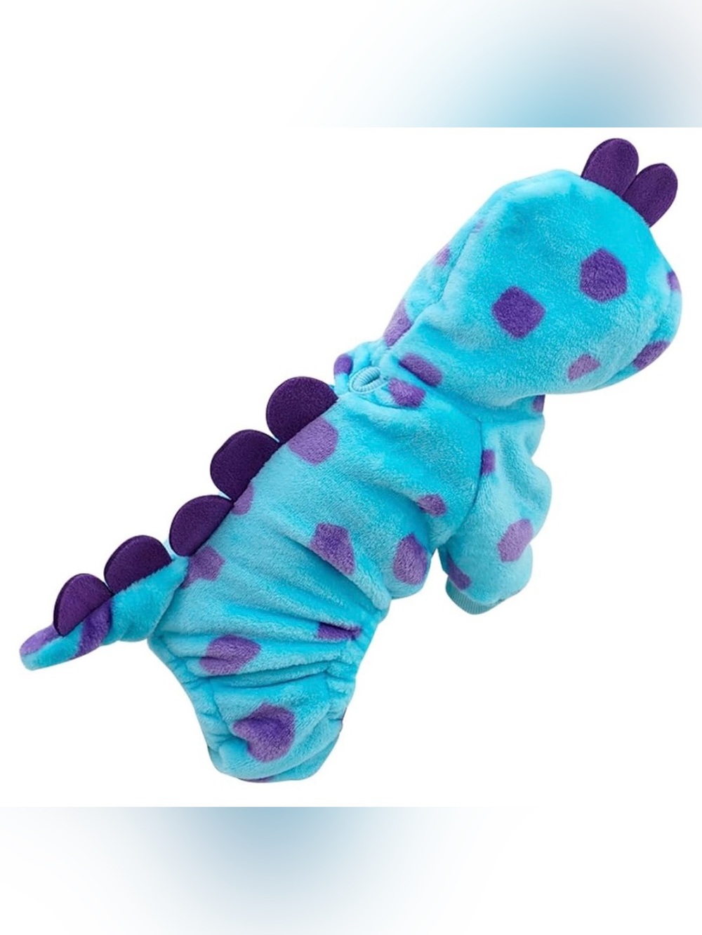 Blue & Purple Dinosaur Plush Small Dog Hoodie